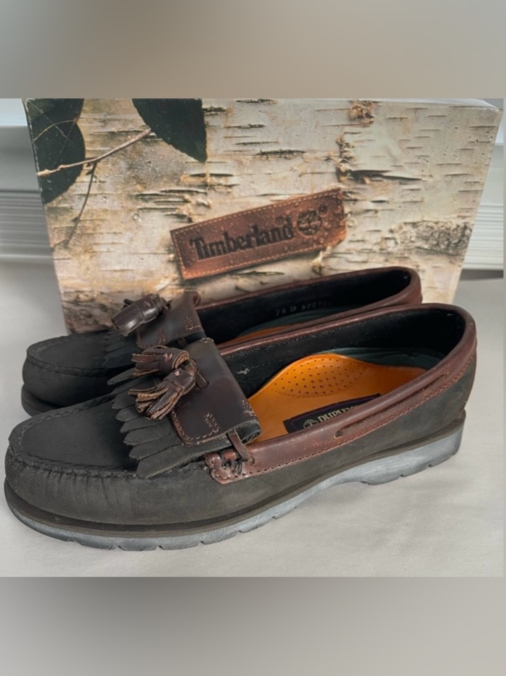 New in Box Timberland Leather Loafers with Tassels. 
Size 7.5